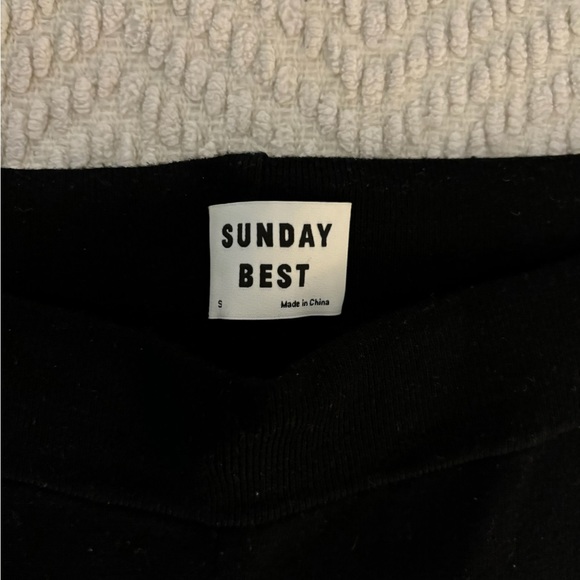 Sunday Best Black Knit Flare Leggings - Picture 3 of 5